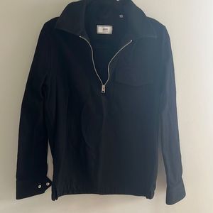 AMI Paris Ami de Coeur Black Wool Bomber Jacket Size Large Alexandre Mattiussi